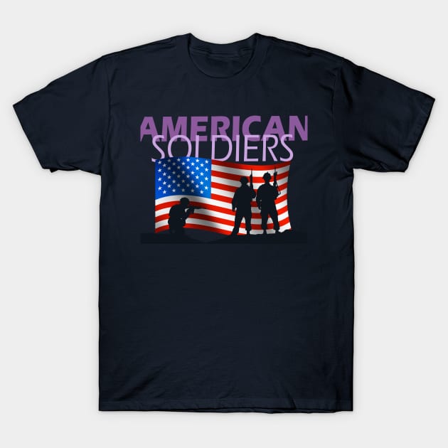 American soldiers T-Shirt by Capturedtee